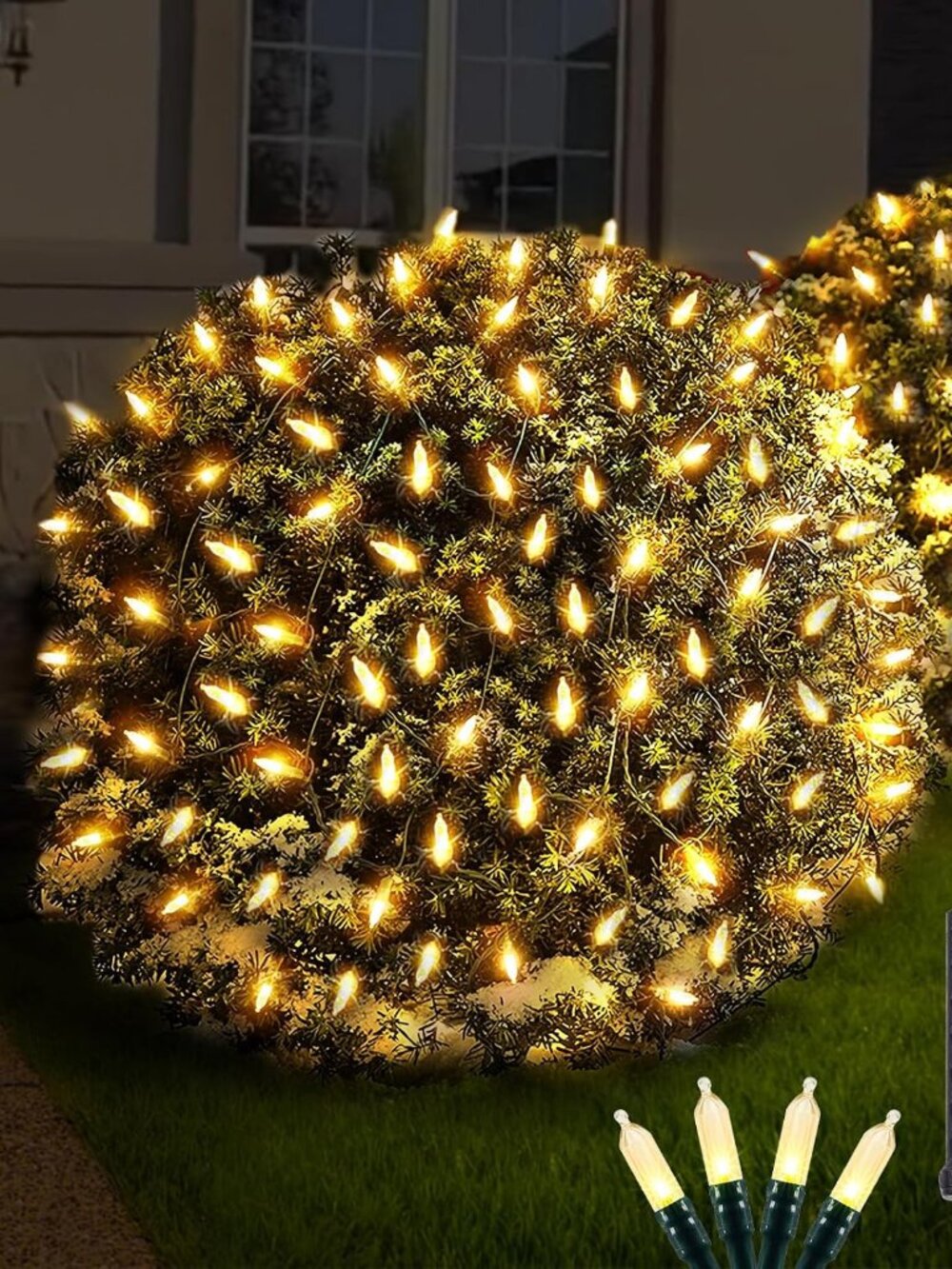 Christmas LED Net Lights White